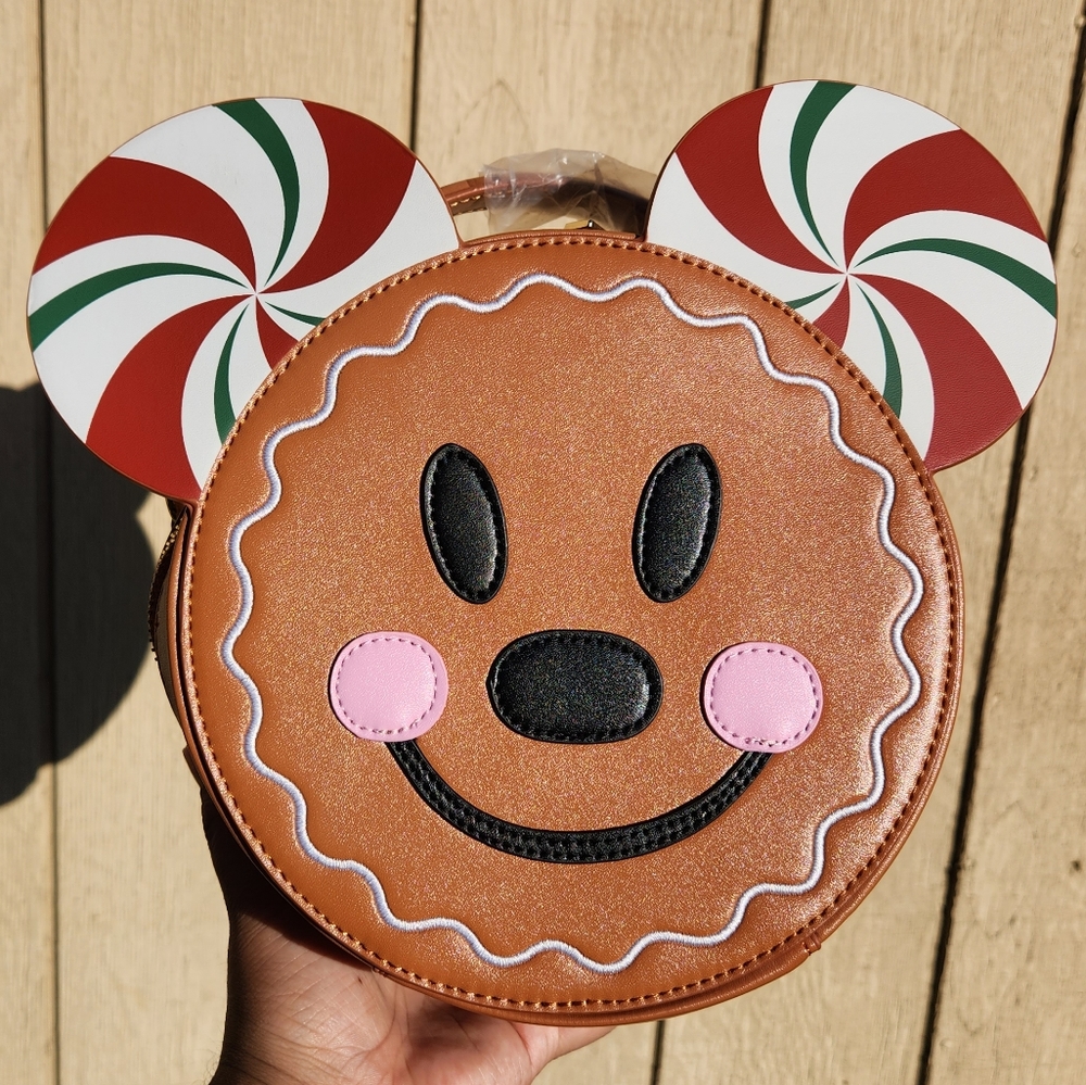 Backstitch Bruja Mickey Mouse Christmas Gingerbread Bag